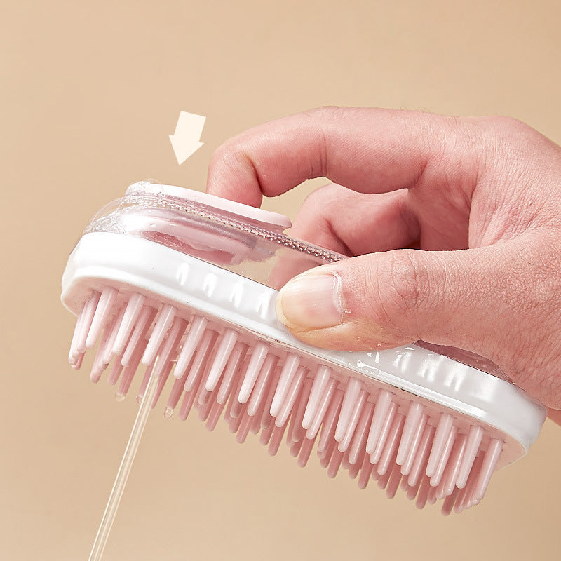 ShopHive Silicone Pet Bath Brush | Massage & Cleaning Brush for Dogs and Cats
